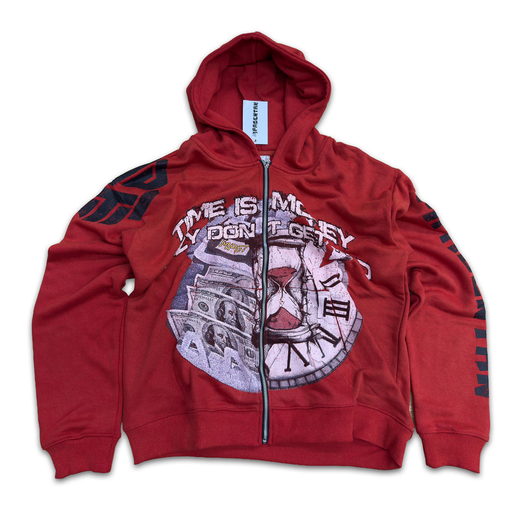 MPGT Hoodie Zip up (Red )