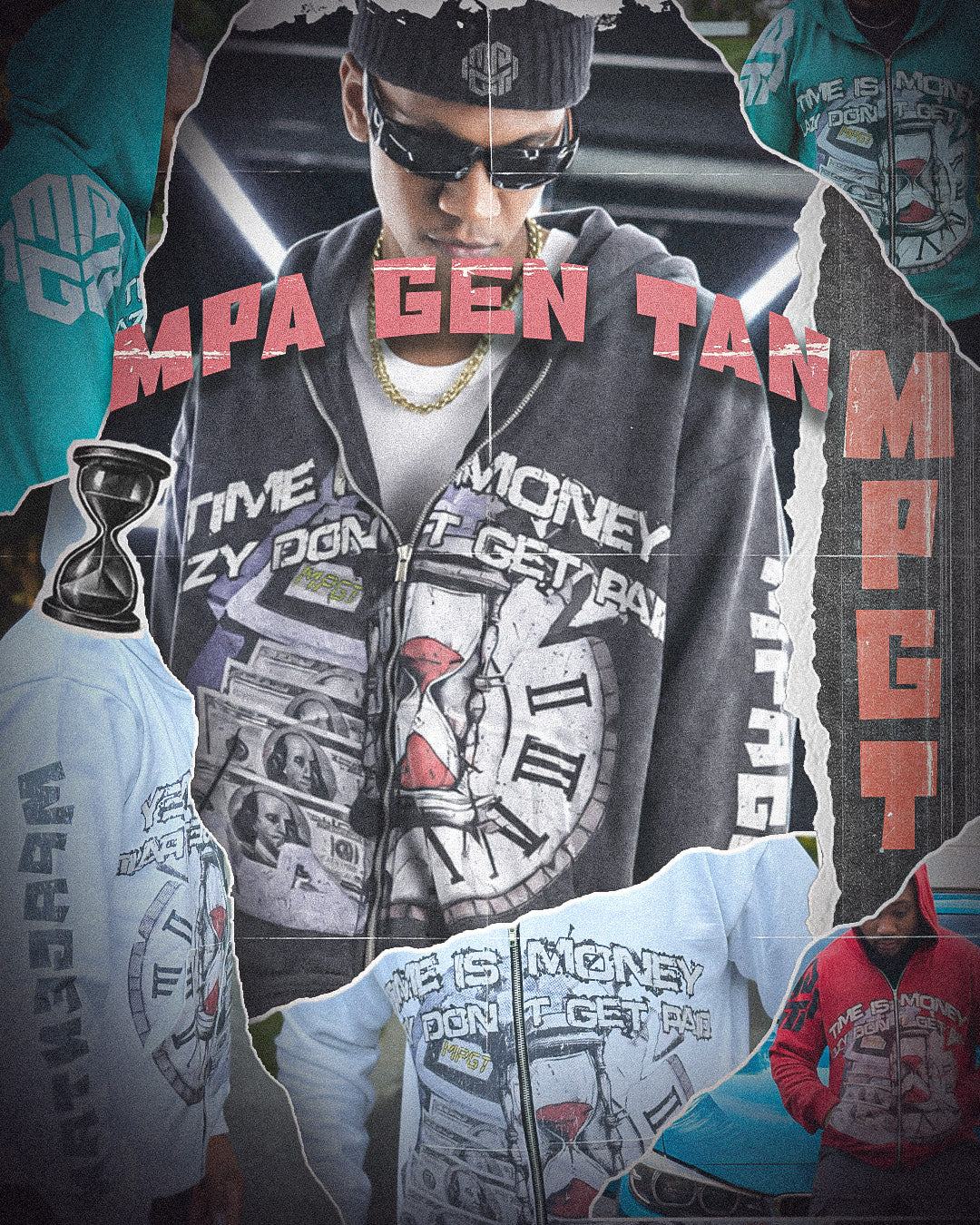 MPGT Hoodie Zip up (White)